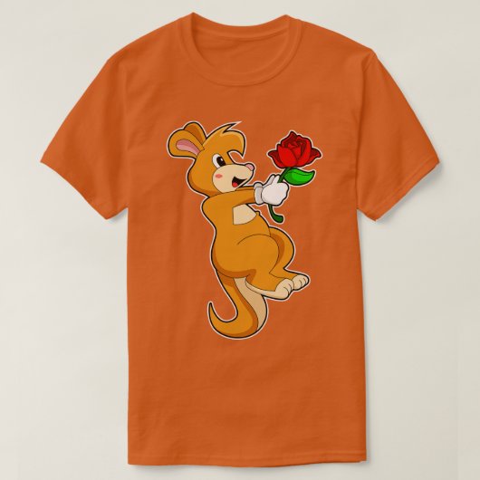 T-shirt Kangaroo with Flower (Design devant)
