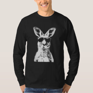 T-shirt Kangourou portant des lunettes de soleil Animal dr