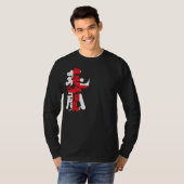 T-shirt [Kanji] Angleterre par manches longues verticales (Devant entier)