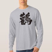 T-shirt [Kanji] cigognes manches longues (Devant)