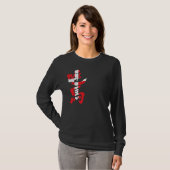 T-shirt [Kanji] Danemark par manches longues verticales (Devant entier)