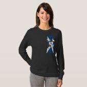 T-shirt [Kanji] Ecosse manches longues (Devant entier)