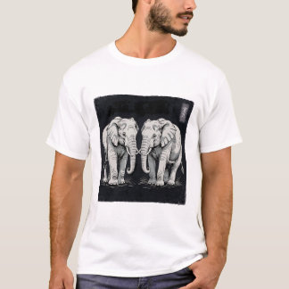 T-shirt Kanji Eléphants Japonais