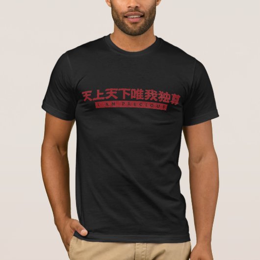T-shirt kanji, i am precious (Devant)