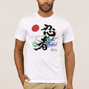 T-shirt Kanji japonais "T-shirts de Ninja "