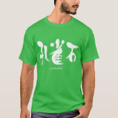 T-shirt [Kanji] malachite (Devant)
