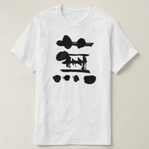 T-shirt [Kanji] navet comme lettre noire