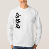 T-shirt [Kanji] safran à manches longues (Devant)