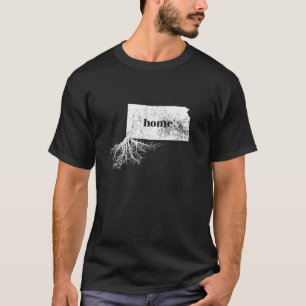 T-shirt Kansas Accueil Racines Plan d'état Chemise Née Amo