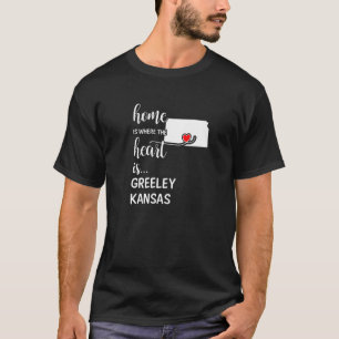 T-shirt Kansas Home Est Le Coeur Du Comté De Greeley