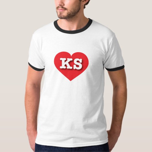 T-shirt Kansas Red Heart - Big Love (Devant)