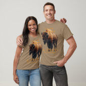 T-shirt Kansas Territory Animal Bison Americanus (Unisexe)