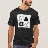 T-shirt KAOZ black and white (Devant)