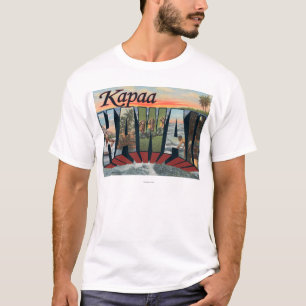 T-shirt Kapaa, lettre ScenesKapaa, HI de HawaiiLarge