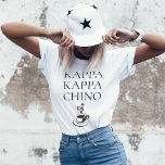 T-shirt Kappa Kappa Chino Amusant café<br><div class="desc">Qui aime le café ? ! Ce t-shirt amusant est spécialement conçu pour les amateurs de café, les baristas, les serveurs de restaurants et plus encore. Il utilise une rotation sur un nom de fraternité avec KAPPA KAPPA CHINO texte et une tasse chaude vapeur de cappuccino sous le texte. Beaucoup...</div>