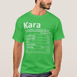 T-shirt KARA Nutrition Nom personnalisé drôle Noël C