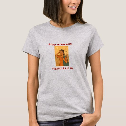 T-shirt Karachi-Born, Summer-Stained (Devant)