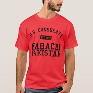 T-shirt Karachi de consulat général, Pakistan