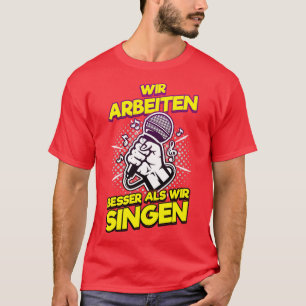 T-shirt Karaoke Bar Party Company Party Femmes Singin