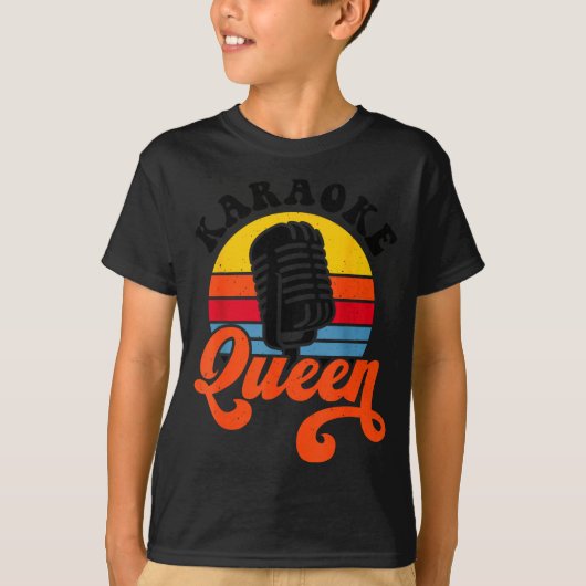 T-shirt Karaoke Queen  (Devant)