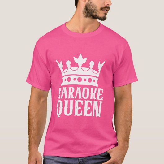 T-shirt Karaoke Queen Karaoke (Devant)