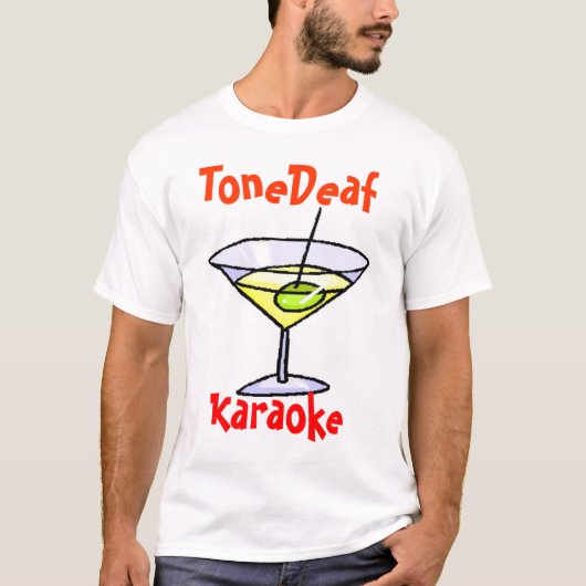 T-shirt Karaoke ToneDeaf (Devant)