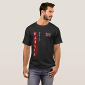 T-shirt Karate Angleterre Classique Drapeau anglais britan (Devant entier)