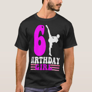 T-shirt Karate Anniversaire Enfants 6e anniversaire Taekwo