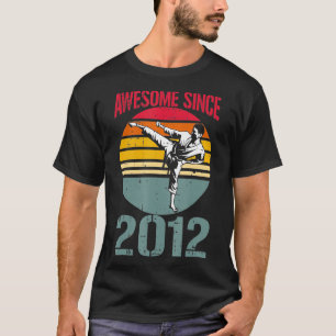 T-shirt Karate Awesome depuis 2012 11e anniversaire 11 ans