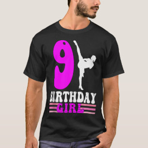 T-shirt Karate Birthday Kids 9Anniversaire Taekwondo