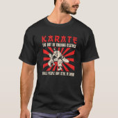 T-shirt Karate Black Belt Gi Uniform Karatethe Of Folding (Devant)