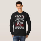 T-shirt Karate Black Belt Gi Uniform Karatethe Of Folding (Devant entier)