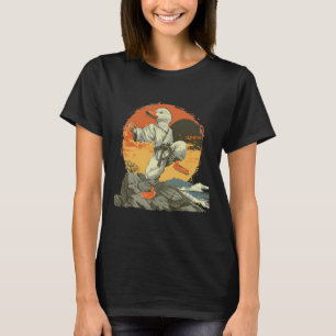T-shirt Karate Canard Kickboxing Jiu-jitsu Coucher de sole