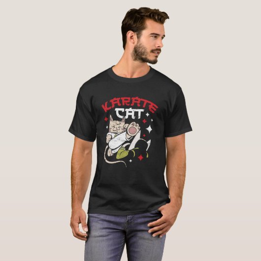 T-shirt Karate Cat (Devant entier)