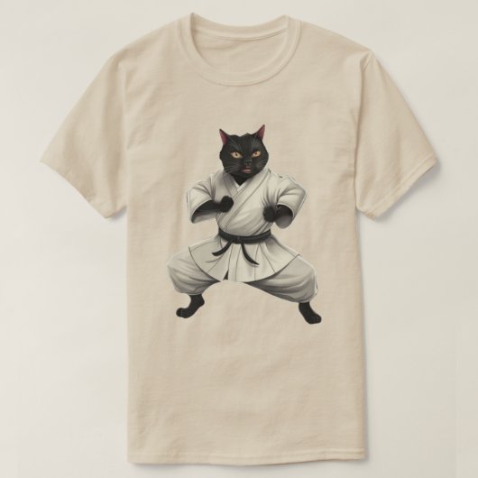 T-shirt Karate Cat (Design devant)