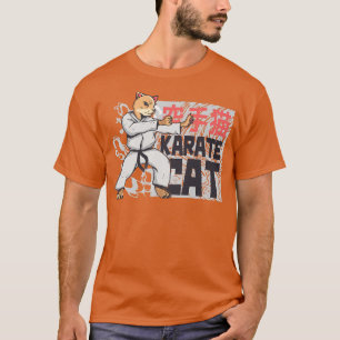 T-shirt Karate Cat Funny Martial Arts Japon Okinawa