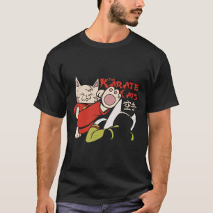 T-shirt Karate Chat Pour Hommes Femmes Enfants