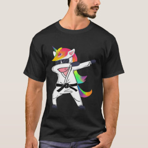 T-shirt Karate - Dabbing Unicorn Karate Jiu Jitsu Taekwon