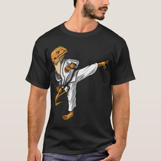 T-shirt Karate de Dragon Barbu (Devant)