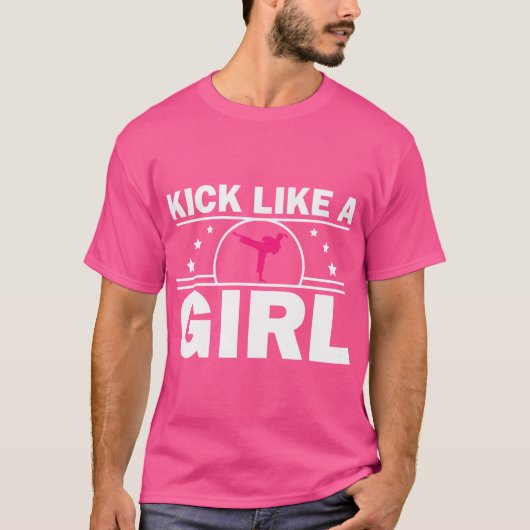 T-shirt Karaté Design Pour Filles Femmes Enfants Martial A (Devant)