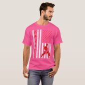 T-shirt Karate du drapeau américain (Devant entier)