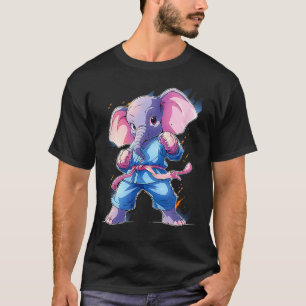 T-shirt Karate Elephant Taekwondo Martial Arts Fighter