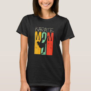 T-shirt Karaté Féminin Art Martial Combat Maman Rétro Cool