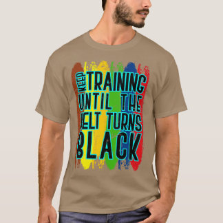 T-shirt Karate Fighter Black Belt Citation Karate