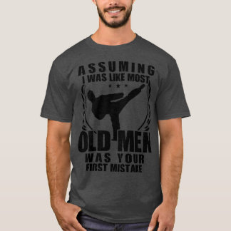 T-shirt Karate Fighter Old Men Grandfather Poison 1