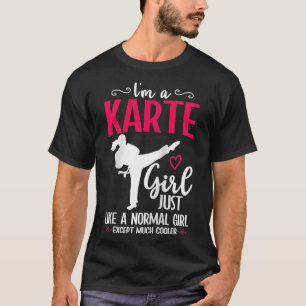 T-shirt Karate Girl Comme Une Fille Normale Mais Glacière