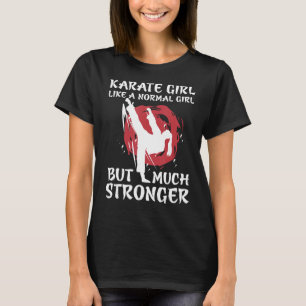 T-shirt Karate Girls Femmes Girl Karateka Shotokan Entraîn