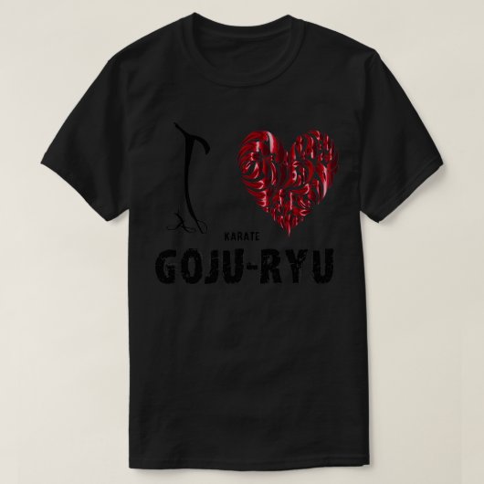 T-shirt Karate goju ryu J'aime (Design devant)