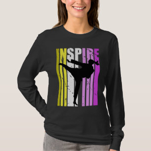 T-shirt Karate Inspire Couleurs Mignonnes Inspiration Moti