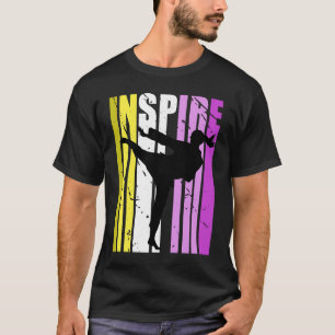 T-shirt Karate Inspirer de belles couleurs Motivation insp